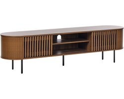 TAROON - TV-meubel - Donkerbruin - Vezelplaat