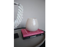 Tasman Windlicht XS – Ivory – Ø12.5 x H11.5 cm – Mat Glas – Vase The World – Luxe Woonaccessoire – Modern Design – Tijdloos & Sfeervol