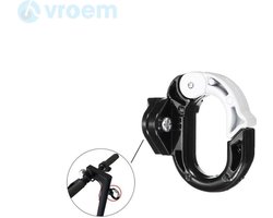 Tassenhaak voor Xiaomi Mijia M365 (PRO) - M365 Accessoires - Haak voor tas - Boodschappen - Aluminium - Eenvoudig monteren - Zwart