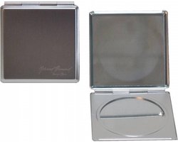 Tasspiegeltje make-up spiegeltje zilver