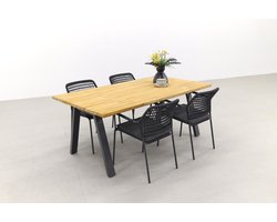 Taste Barista Antraciet/Ambassador 180x100 cm. tuinset - 5 delig OP=OP