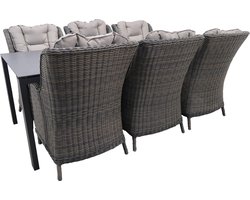 Taste by 4 Seasons Lafite 220cm tuinset met Osborn tuinstoel Sand 7-delig