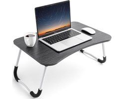 Tatkraft Olaf - Opvouwbare Laptoptafel Ontbijt Op Bed Tafel -  Notebookstandaard Schoottafel Met Inklapbare Poten -  Geschikt Voor  Apple iPad/ Macbook Air/Pro 12/13/15 Inch Stand Tafel Laptop- Thuiswerken/Bed/Schoot/Bank/Bureau Notebook Houder