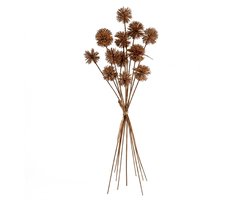 Taupe bruin droogboeket kunstbloemen woonkamer decoratie handgemaakte dornenbol boeket nepplanten 12 stuks realistische decoratieve takken