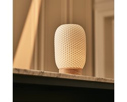 Tavellio Aurora Draadloze Tafellamp – H22 – Porselein en 3D geprint – Bruin