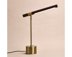 Tavellio Livia Tafellamp – H55 – Draaibaar – Goud & Bruin