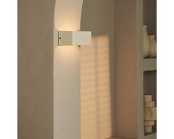 Tavellio Tessa Wandlamp – 20x10 cm – LED – Vanille – Oplaadbaar – Bewegingssensor – Dimbaar – Afstandsbediening