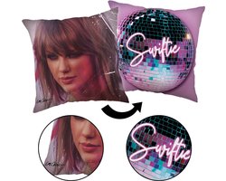 Taylor Swift Vierkant kussen, sierkussen paars 40x40 cm, OEKO-TEX
