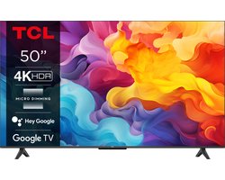 TCL 50P655 50 | 4K Ultra HD LED Smart TV | Google TV + Wifi | HDR10 | Elegant Design | 60Hz