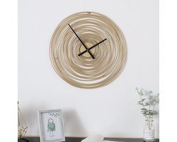 TDR-Nordic Luxe goudkleurige wandklok - Ø 49 cm