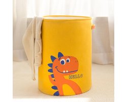 TDR - Opvouwbare wasmand -dinosaurus design -speelgoed mand - opberg mand-Met handvat -geel 35 * 45cm