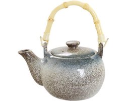 TDS Tajimi Theepot Zwart-Grijs 0.6 l