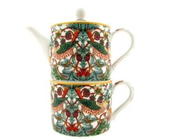 Tea for One Theeset – William Morris Strawberry Thief – Theepot met Mok – 350 ml – Porselein