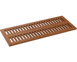 Teak badmat MCW-M86, douchemat badmat, hoogwaardige B-kwaliteit teak (kernhout, 20-30 jaar), 3x40x100cm