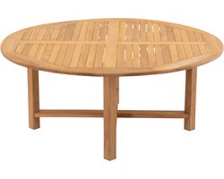 Teak eettafel Ø120x75 cm - bruin