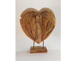 Teak houten hart