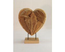 Teak houten hart