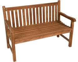 Teak houten tuinbank, tuinmeubel, bank, zitbank - 130cm