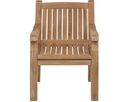 Teakea - Balmoral Teak Tuinstoel - Luxe Massief Teakhout - Comfortabele Buitenstoel met Armleuningen