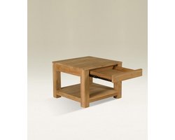Teakea Cube - Teak Bijzettafel | 60 x 45 (h) cm