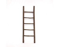 Teakea - Decoratieladder teak 150 cm - rustiek bruin