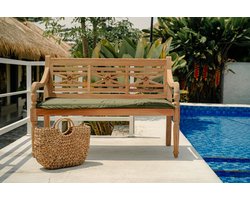 Teakea - Stationsbank teak 100 cm - onbehandeld