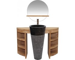 Teakea - Teak Badkamerset Pedestal Enkel | 100x40x80