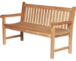 Teakea - Teak Tuinbank 150 cm - 3-Persoons Houten Bank - Duurzame Teak Bank voor Tuin of Veranda