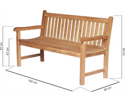 Teakea - Windsor tuinbank teak 150 cm - 3 personen
