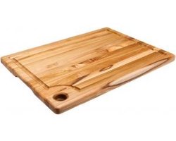 Teakhouse Snijplank -  Marine - Edge Grain Met Vingergreep - Sapgoot -  30 cm x 40 cm - Bruin