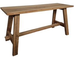 Teakhouten Bankje 90cm Naturel | Handgemaakt Gerecycled Teak | Hal, Woonkamer & Eetkamer