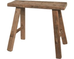 Teakhouten bankje / kruk maat Small