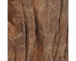 Teakhouten Salontafel met Glazen Blad - Rustieke en Duurzame Design Tafel voor Woonkamer