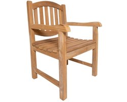 Teakhouten Tuinstoel - Tijdloos Comfort voor Buiten - 94 x 60 x 61cm