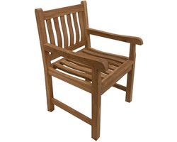 Teakhouten Tuinstoel - Weersbestendig & Tijdloos Comfort - 92 x 61 x 65 cm