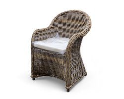 TeakOne - Set Van 2 - Roma Chair - Rotan - Riet - Zitcomfort - Handgemaakt - Eetkamerstoel - Landelijke stijl