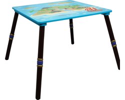 Teamson Kids Houten Tafel Voor Kinder - Kinderslaapkamer Accessoires - Piraat Eiland Ontwerp