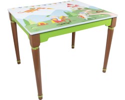 Teamson Kids Houten Tafel Voor Kinder - Kinderslaapkamer Accessoires - Ridder & Draak Ontwerp