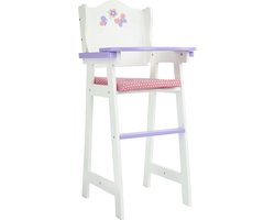 Teamson Kids Kinderstoeltje Voor Babypoppen - Accessoires Voor Poppen - Kinderspeelgoed - Purper/Wit
