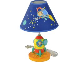 Teamson Kids Tafellamp en Nachtlichtje Voor Kinder - Kinderslaapkamer Accessoires - De Kosmische Ruimte Ontwerp