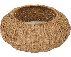 Teamson Pets Ronde Koepel Bed/Mand Voor Katten - Zeegras Geweven - Verwijderbaar Wasbaar Kussen