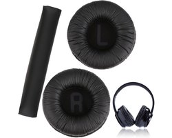 teasteam Hoofdtelefoonkussen voor JBL Tune 450BT 500BT 510BT 520BT E40BT Memory Foam Oorkussens 70mm Snel te Vervangen met Comfortabel Hoofdband Zwart