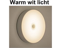 TechU™ 6 Stuks Intelligente Lamp met Sensor – Automatisch aan en uit – Nachtlamp – USB Oplaadbaar – Warm Wit Licht