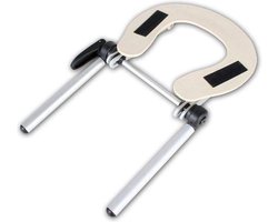 tectake® Aluminium hoofdsteun voor massagetafels - Verstelbare en inklapbare hoofsteun - Met klittenband voor bevestiging van hoofdkussen - Geschikt voor diverse massagetafels