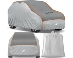 tectake® Autohoes - Autozeil voor Buiten - Hagelbescherming - Waterdicht Deken met 3 Verstelbare Spanbanden - Ademend - Auto Beschermhoes met Opbergtas - Compatibel met vele modellen - Afmeting (LxBxH) 520 x 185 x 145 cm - Voor SUV of Busje
