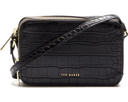 Ted Baker Crossbodytas / Schoudertas Dames - Stina - Krokodillenprint - Zwart Croco