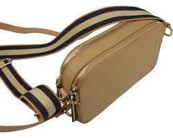 Ted Baker Darcelo Branded Webbing Camera Bag Camel