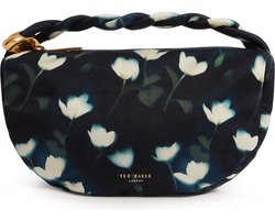 Ted Baker handtas Isli Satin Statement Hardware Printed Hobo Ba Navy donkerblauw