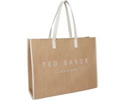 Ted Baker - Pallmer Faux Raffia Large Icon Bag Ecru