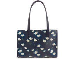 Ted Baker schoudertas shopper Tuiicon Elongated Tulip Printed Icon Bag Navy veelkleurig
